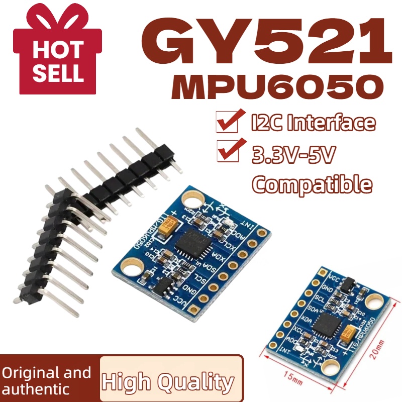 Accelerometer Mpu6050 - 1/5/10 piezas GY521 GY-521 MPU6050 Interfaz