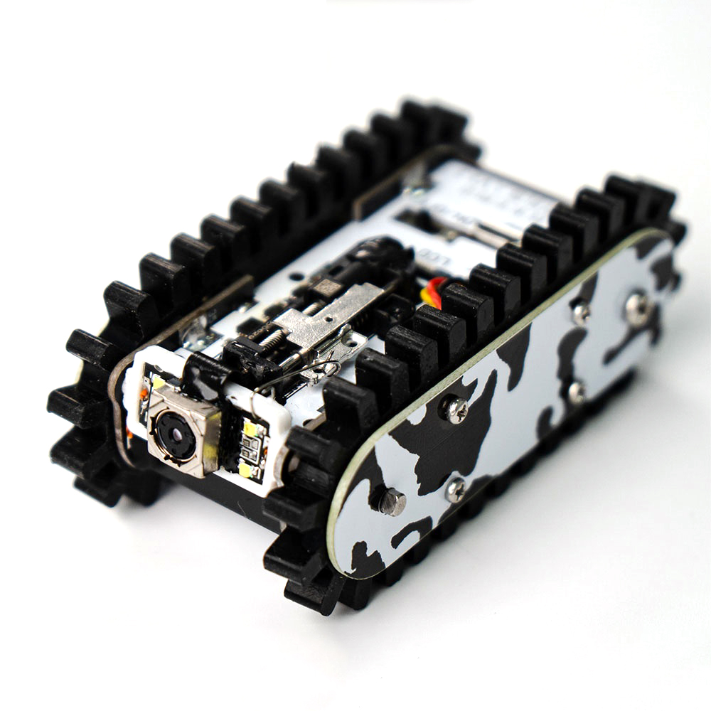 Tracked Robot Chassis - Tanque de Metal RC con cámara