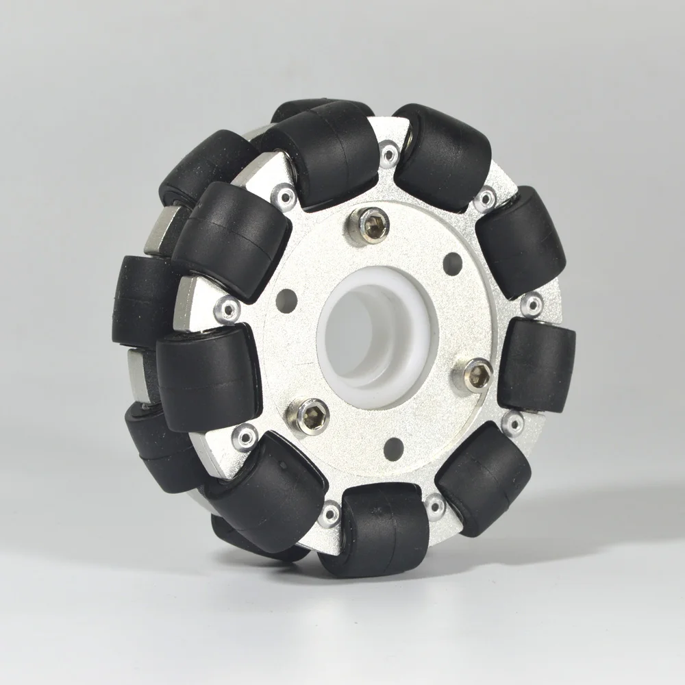 Omni Wheel - Rueda omnidireccional de aluminio doble de