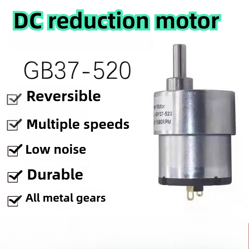 Geared Motor - Motorreductor de CC de 12V/24V, 7RPM