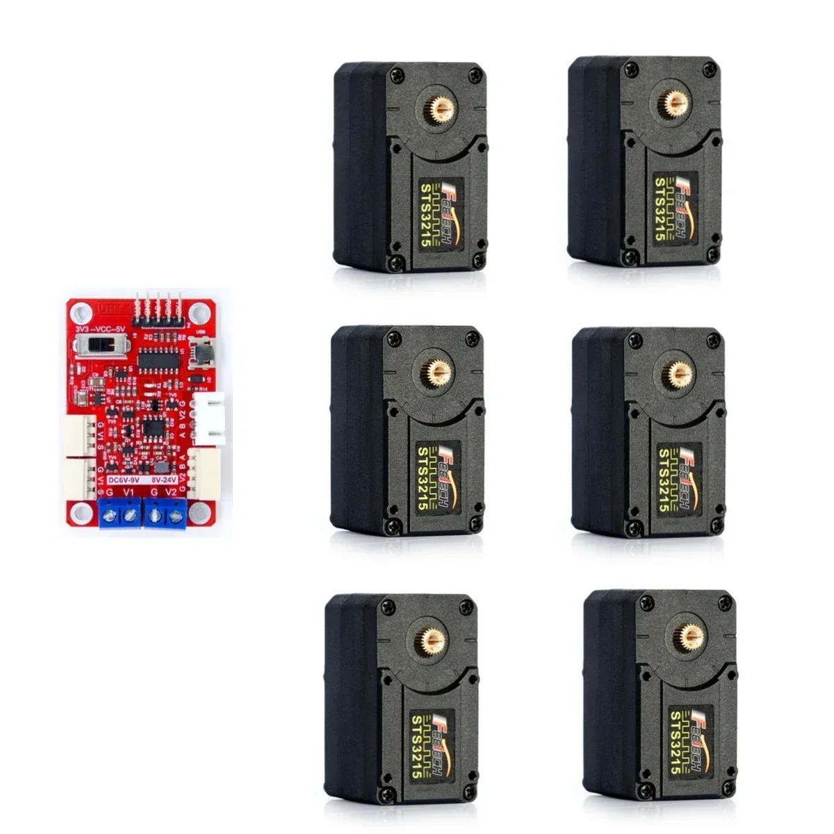 Robot Arm Metal - Feetech STS3215 19KG 7.4V Servomotor RC