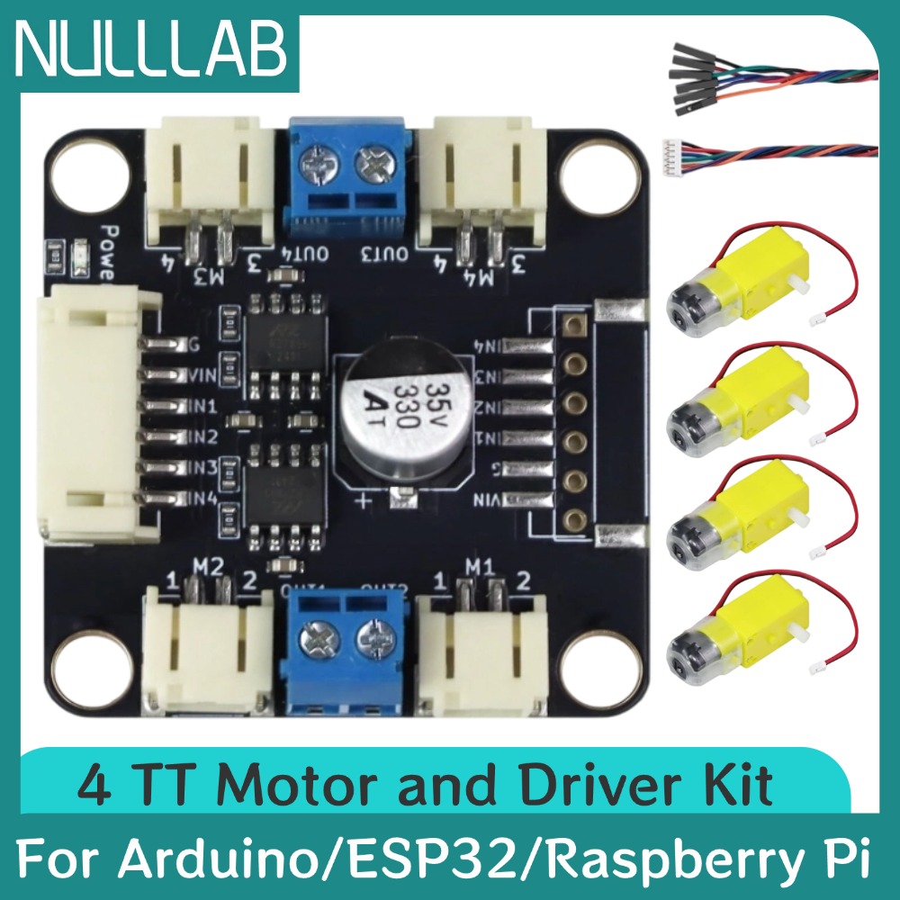 Motor Driver L298N - Kit de 4 Motores TT y