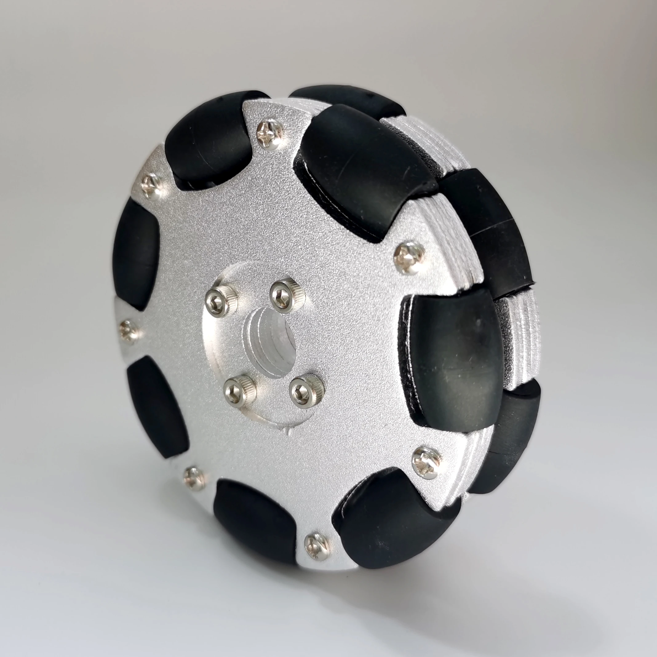 Omni Wheel - Rueda omnidireccional doble de aluminio de