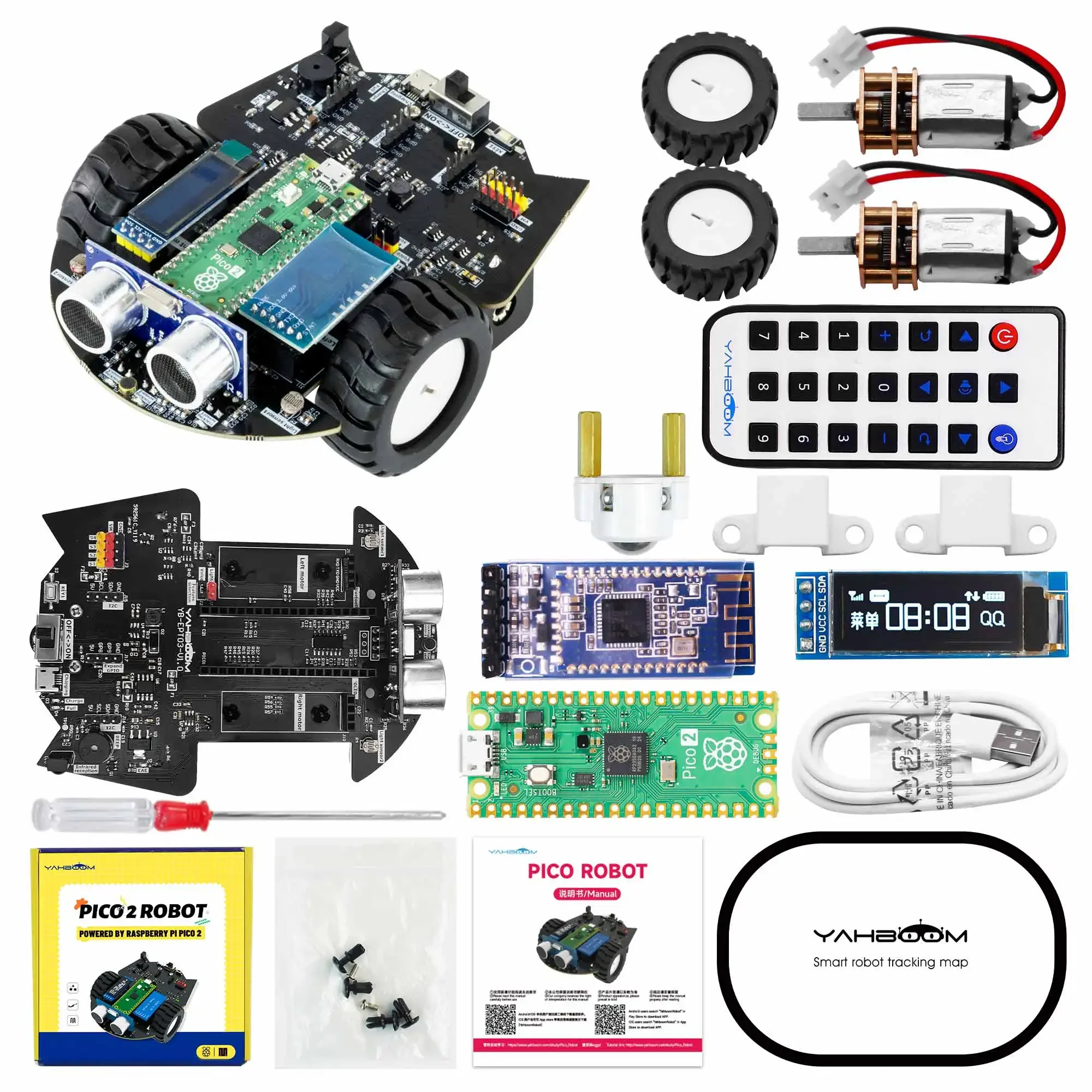 Yahboom Raspberry Pi Pico 2 Ro - Robot Car Kit reseña y precio