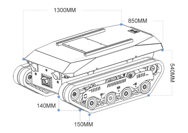 Chasis de Camión Volquete Orug - Tracked Robot Chassis reseña y precio