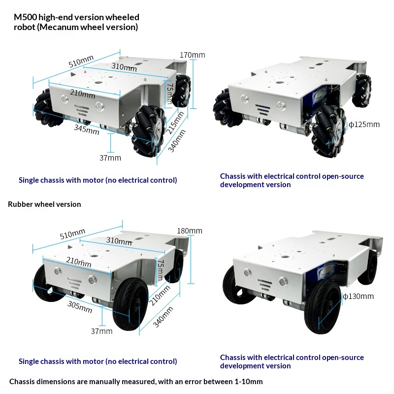 Robot de Cuatro Ruedas de Alta - Tracked Robot Chassis reseña y precio