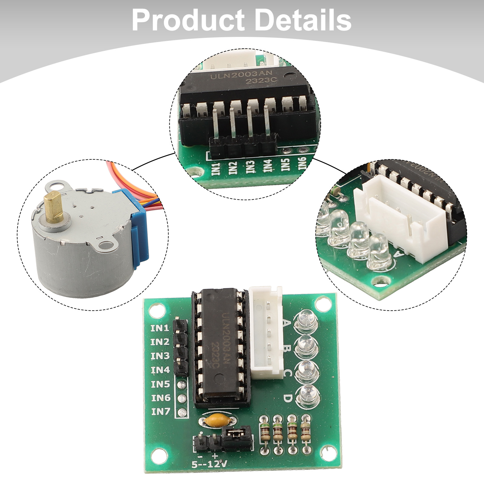 Motor paso a paso de 4 fases 2 - 28Byj-48 reseña y precio