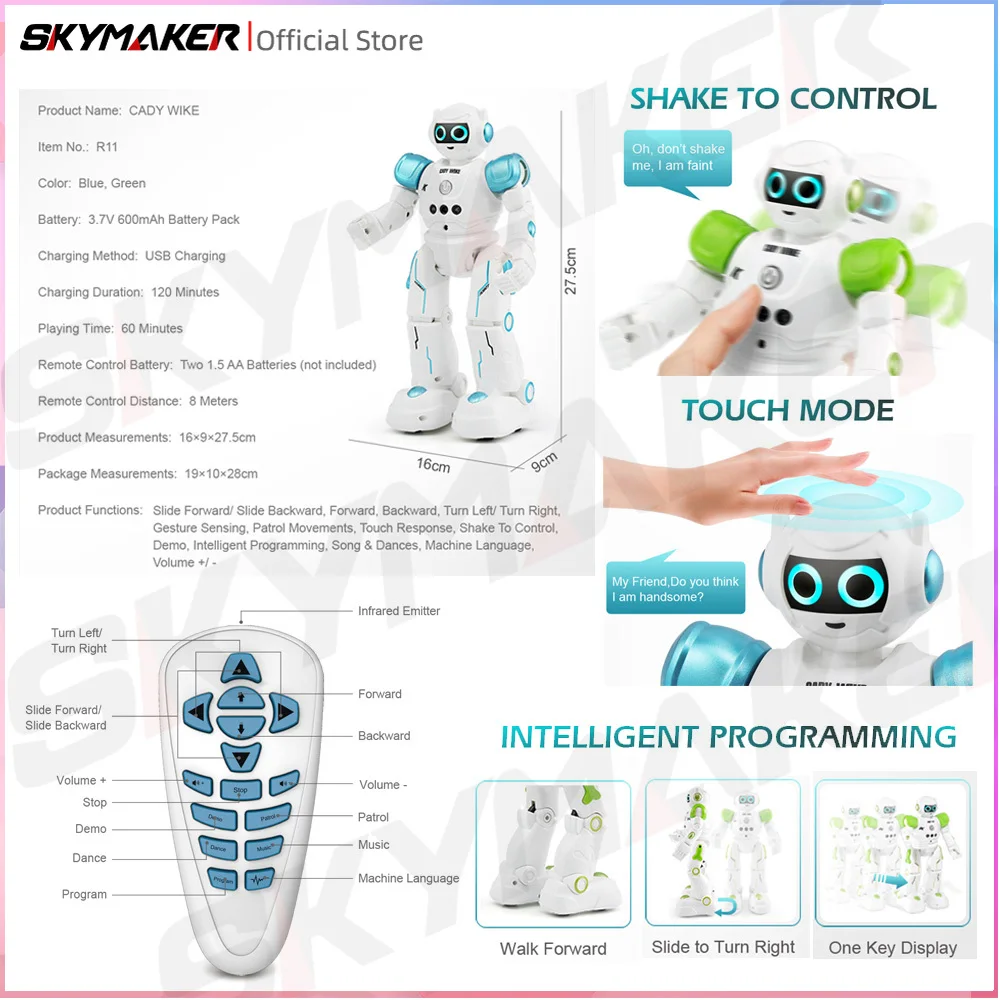JJRC R11 RC Robot CADY WIKE co - Line Follower Robot reseña y precio