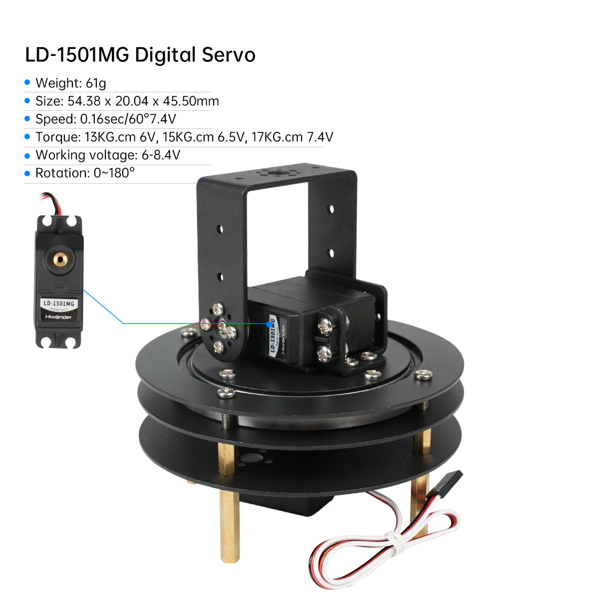 Hiwonder-Kit Servo Digital sin - Robot Arm Kit reseña y precio
