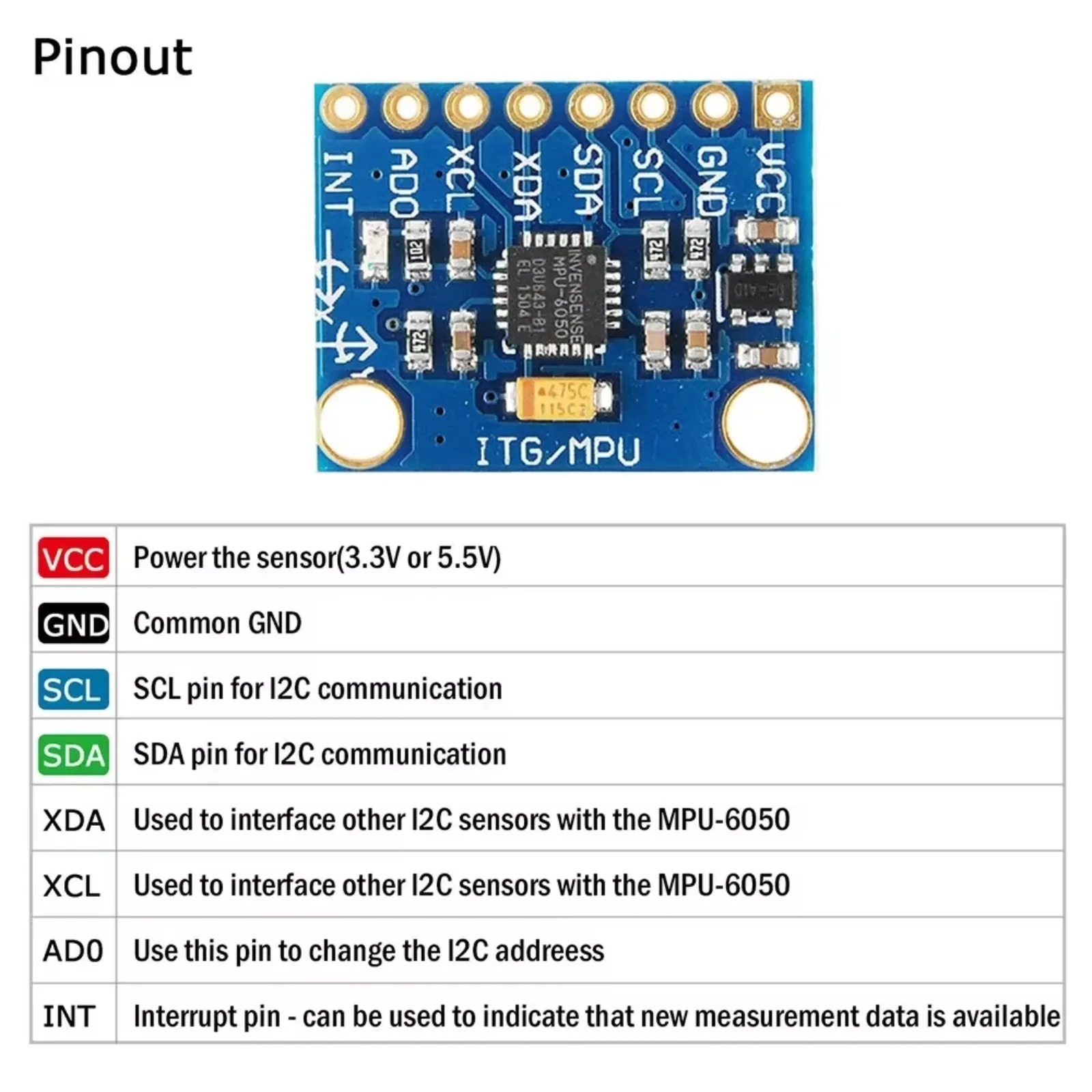 1/5/10 piezas GY-521 MPU6050 S - Accelerometer Mpu6050 reseña y precio
