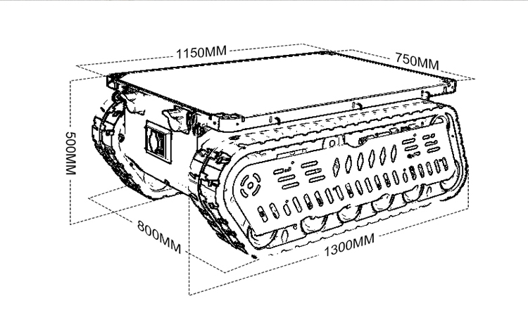 Chasis de Robot RC Tipo Tanque - Tracked Robot Chassis reseña y precio