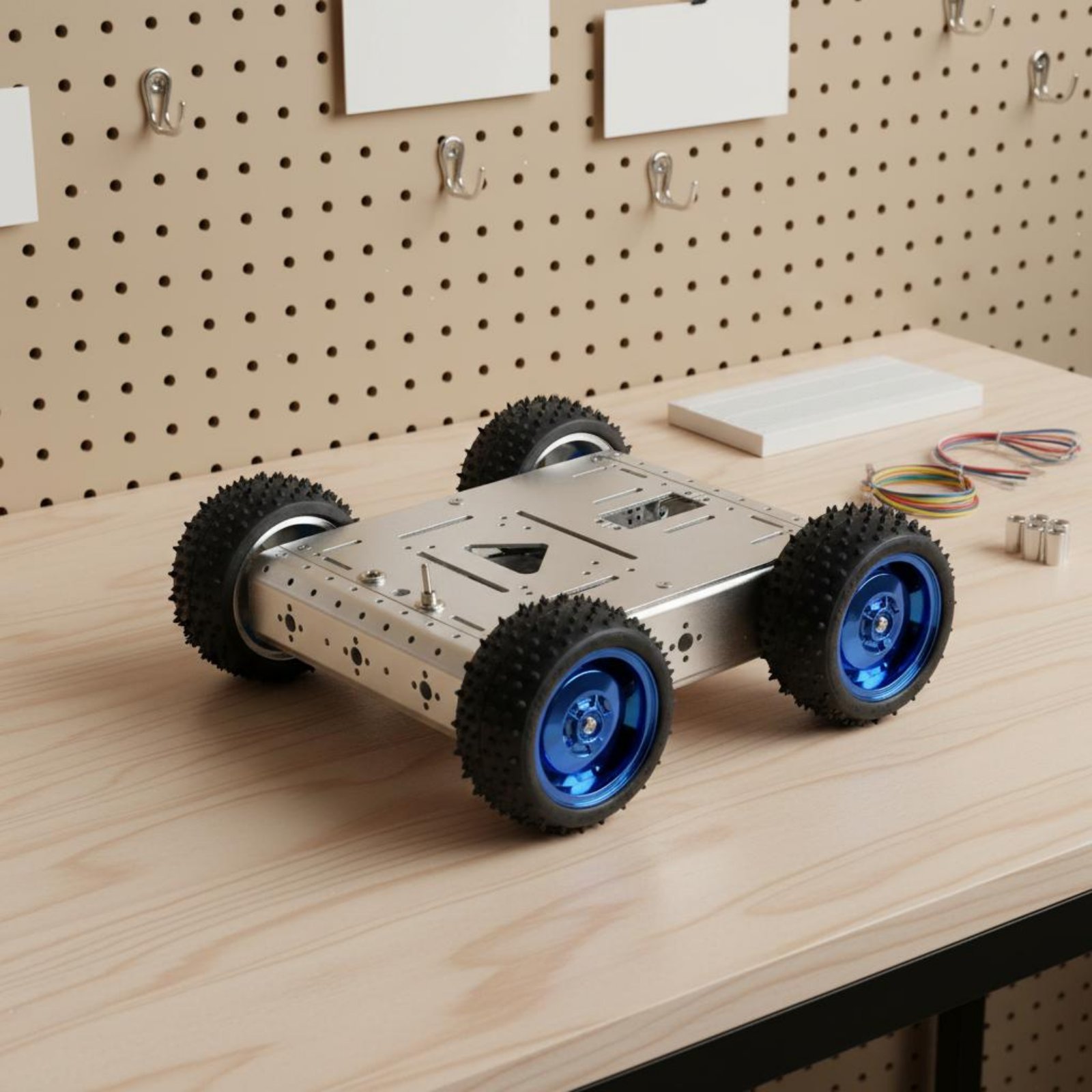 Chasis de Coche Inteligente 4W - Robot Car Kit reseña y precio