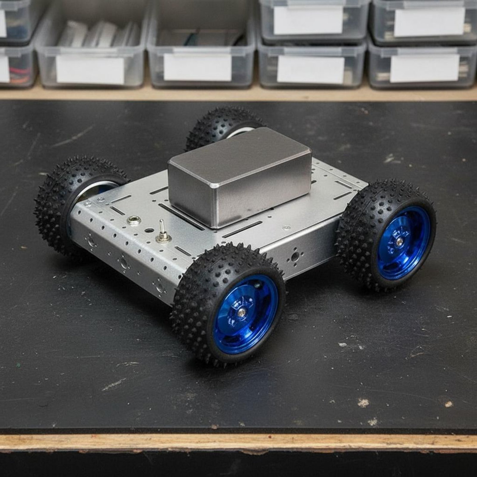 Chasis de Coche Inteligente 4W - Robot Car Kit reseña y precio
