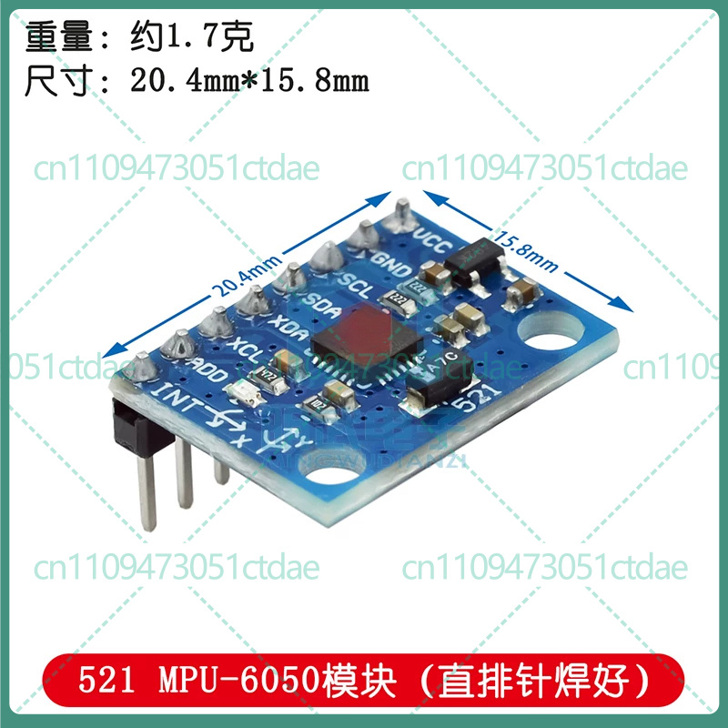 Módulo de sensor de giroscopio - Accelerometer Mpu6050 reseña y precio