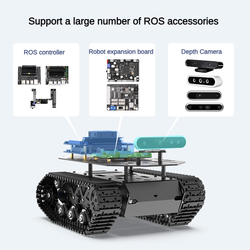 Chasis de tanque de absorción  - Tracked Robot Chassis reseña y precio