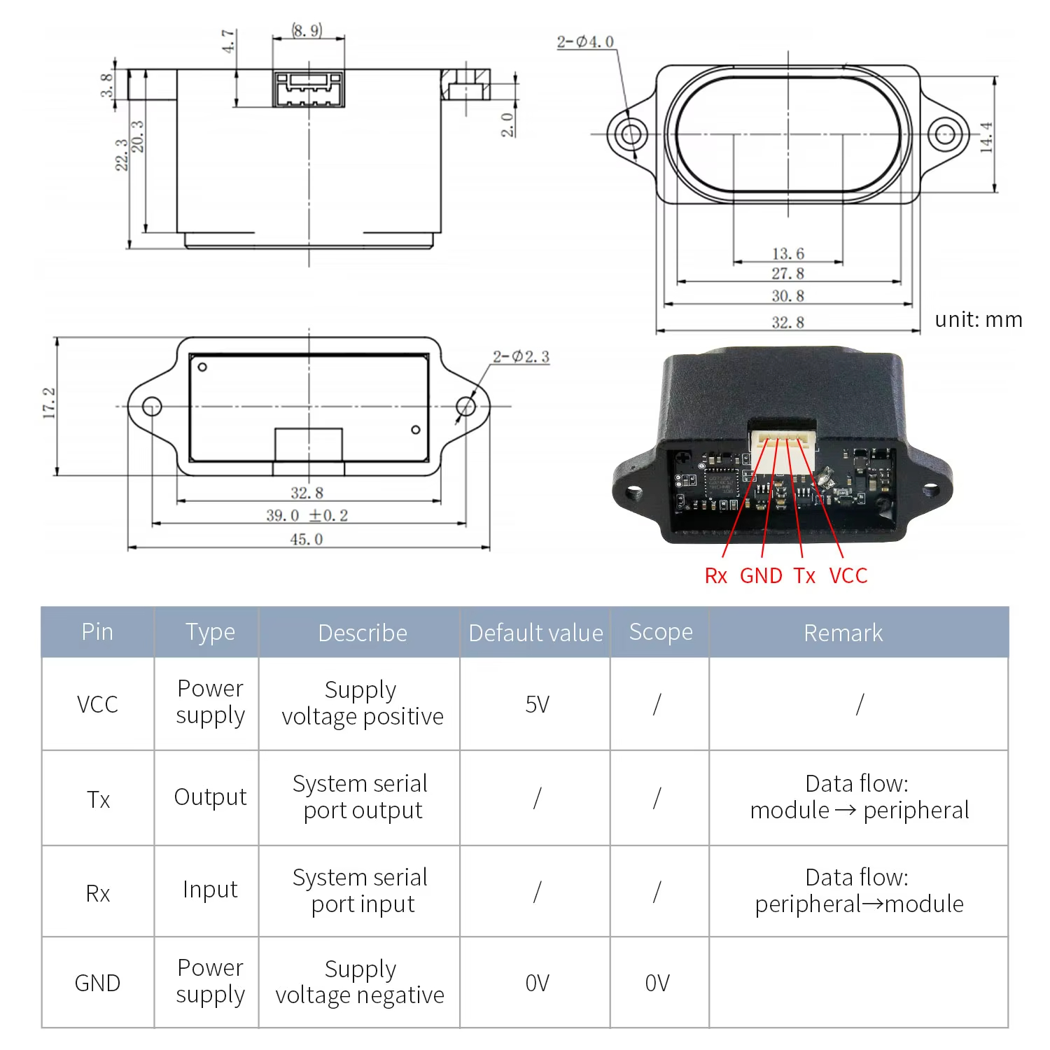 Módulo de medición de distanci - Ros Robot reseña y precio