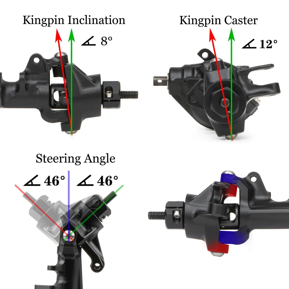 Eje trasero delantero de alumi - Servo Bracket reseña y precio