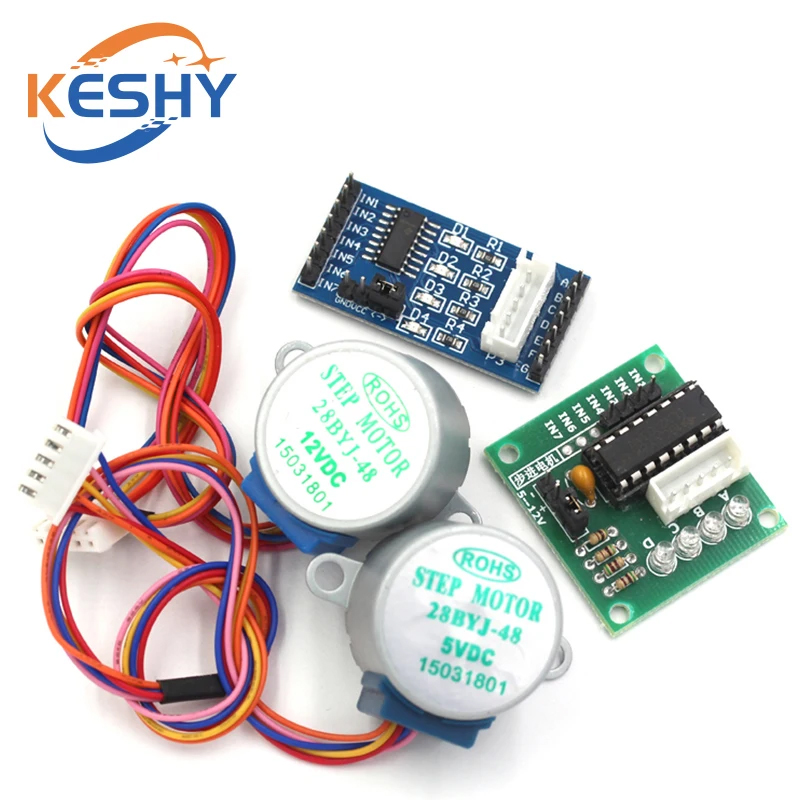 5V 4 fases 28BYJ-48 DC engrana - 28Byj-48 reseña y precio