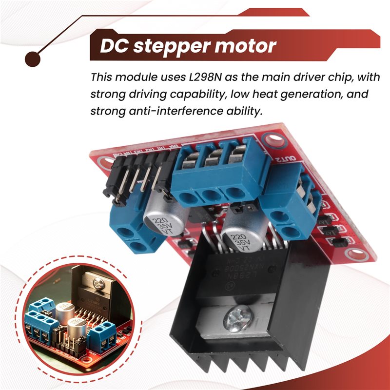 Módulo AED7-L298N, módulo de p - Motor Driver L298N reseña y precio