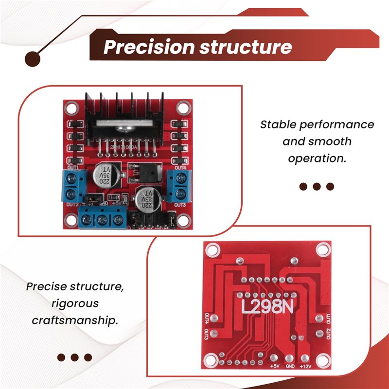 Módulo AED7-L298N, módulo de p - Motor Driver L298N reseña y precio